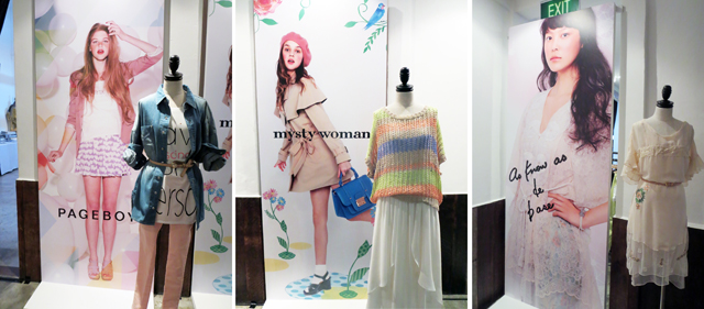 Showcases at i.t fashion multilabel store press preview